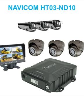 Hệ thống 3 camera giám sát hợp chuẩn NGHỊ ĐỊNH 10 cho xe khách - bus trên 30 chỗ Navicom HT03-ND10