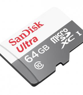 Thẻ nhớ Micro SD 64GB Sandisk Ultra Class 10 UHS-I 100Mb/s chuyên dùng ghi hình cho camera IP